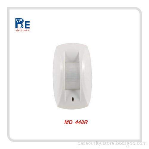 Wireless Wall Amounting Dual PIR Curtain / Window Detector / Pet Immunity With Low Battery Indicator